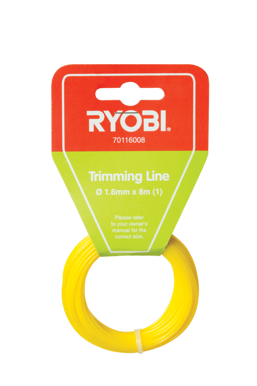 Ryobi  TRIMMING LINE 1.6MMx8M (1) SINGLE LOOP