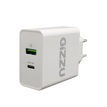 WALLCHARGER TYPEC 36W PD 18W GIZZU WHITE