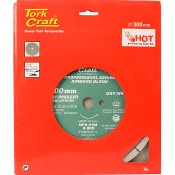 Diamond Blade 300 X 25.4Mm Old Concrete Hot Pressed Segmented