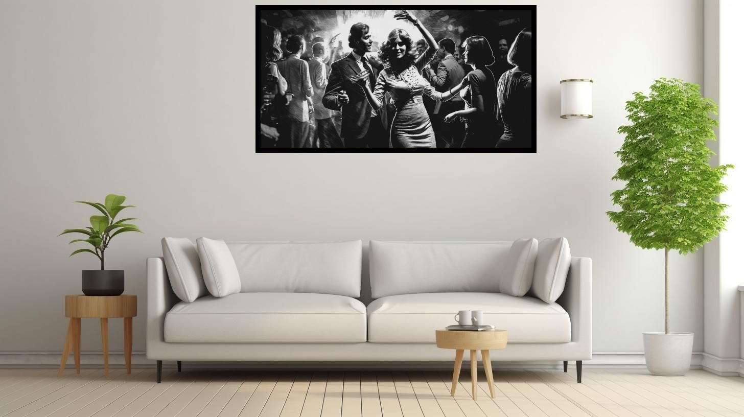 Canvas Wall Art - Canvas Wall Art – Classic Dance in the Club - B1157 [120 x 80 cm]