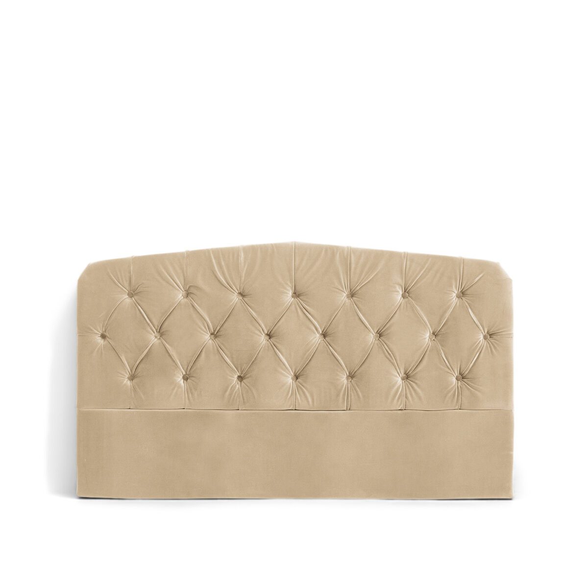 Meli Velvet Headboard - Beige - King