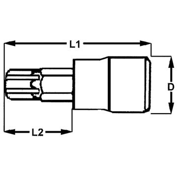 1/4inch Drive TX40 Socket