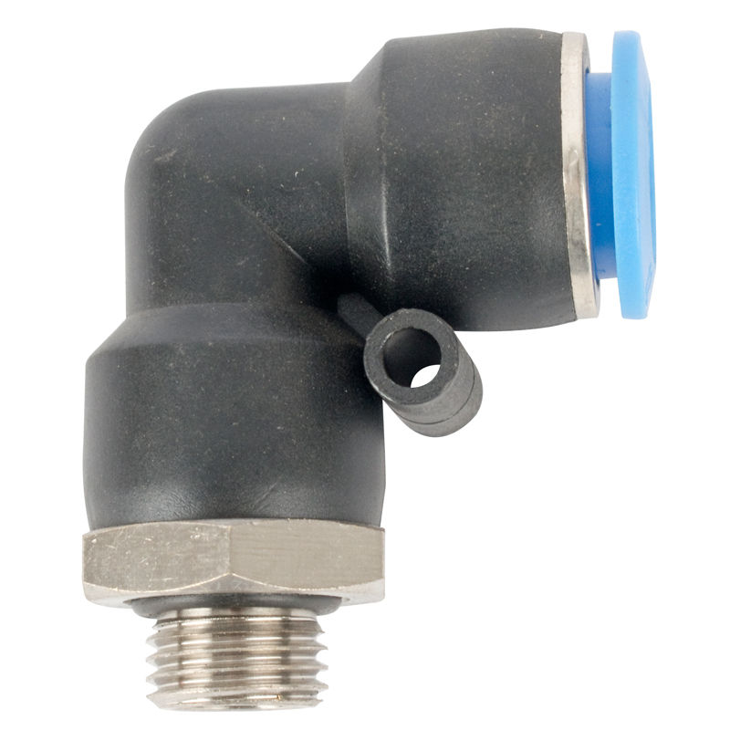 AirCraft - Elbow W/O-Ring 12mm-1/4 M Pu Hose Fitting - 2 Pack