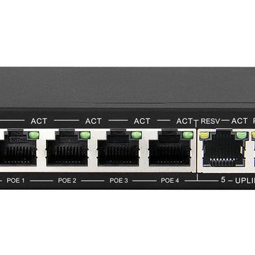 Scoop 6 Port Fast Ethernet Switch With 4 Ai Poe Ports And 2 Fe Uplink