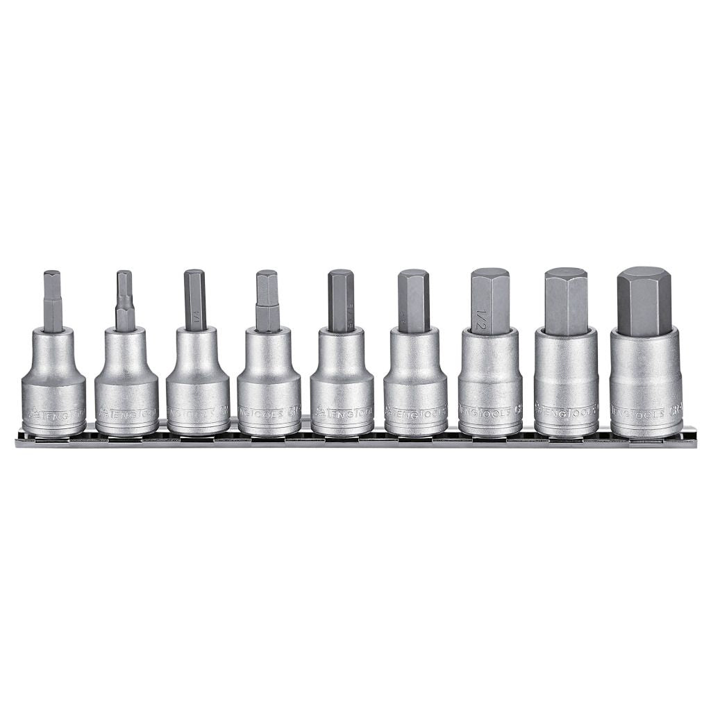 9PC 1/2Inch Drive Hex Bit Socket Set AF/Imperial | LEROY MERLIN South ...