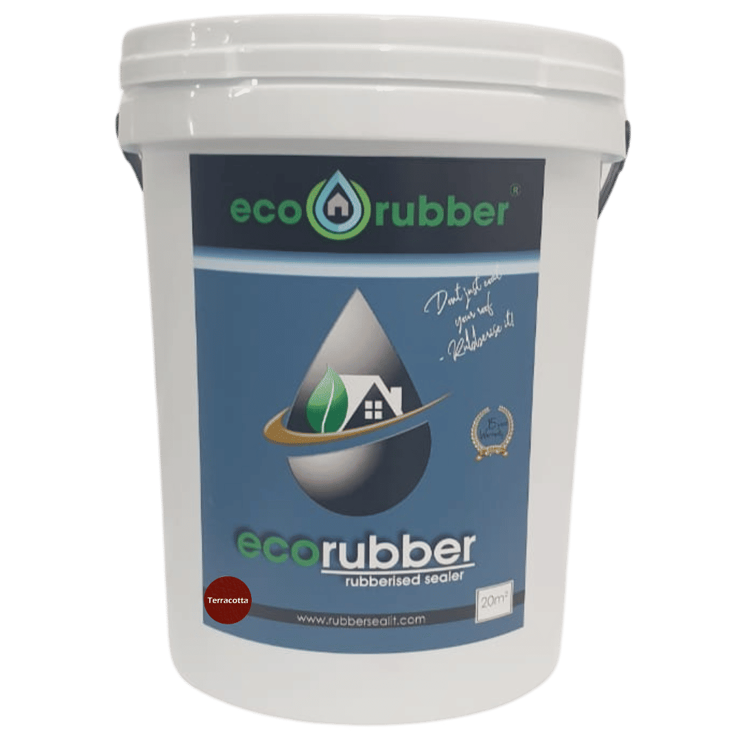 ECO RUBBER Rubberized Waterproof Sealer Contractors 20m2 Terracotta