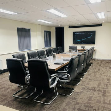 GOF Furniture – Rimmisk Boardroom Table & Elite Office Chair Set