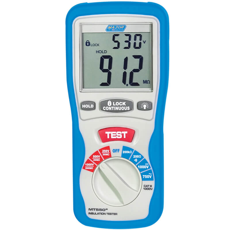 Digital Insulation Tester (MT550) - Major Tech