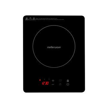 Mellerware Induction Cooker Single Glass Black 1800W "Capri"