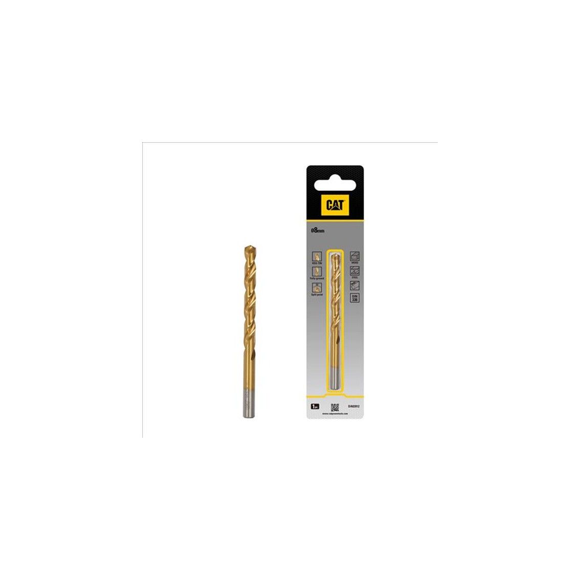 CAT HSS Drill bit 8 x 117mm(Pack1)