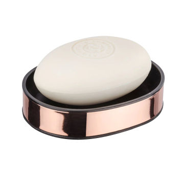 WENKO - SOAP DISH - DETROIT RANGE STAINLESS STEEL - COPPER