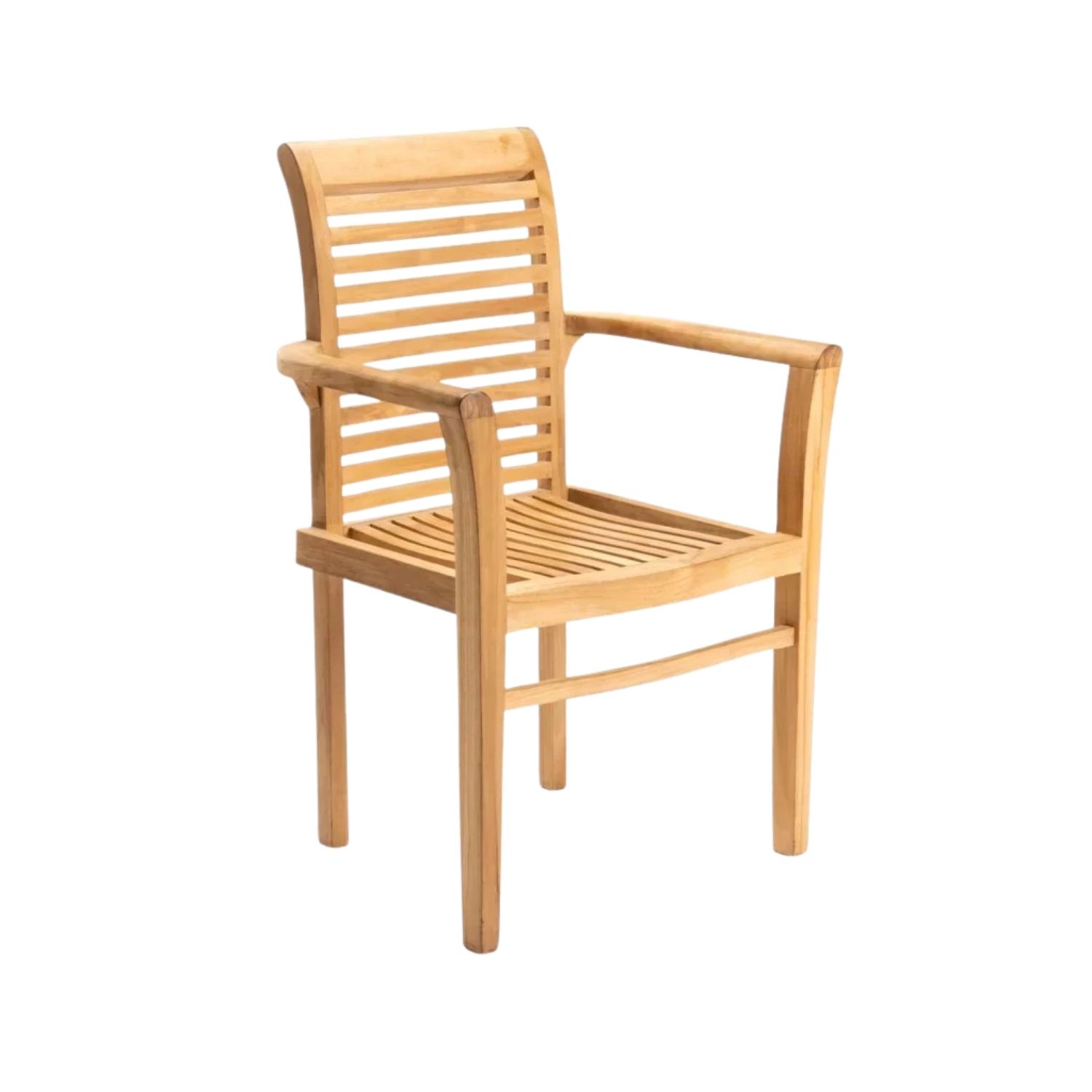 Solid Teak Outdoor Stacking Armchair