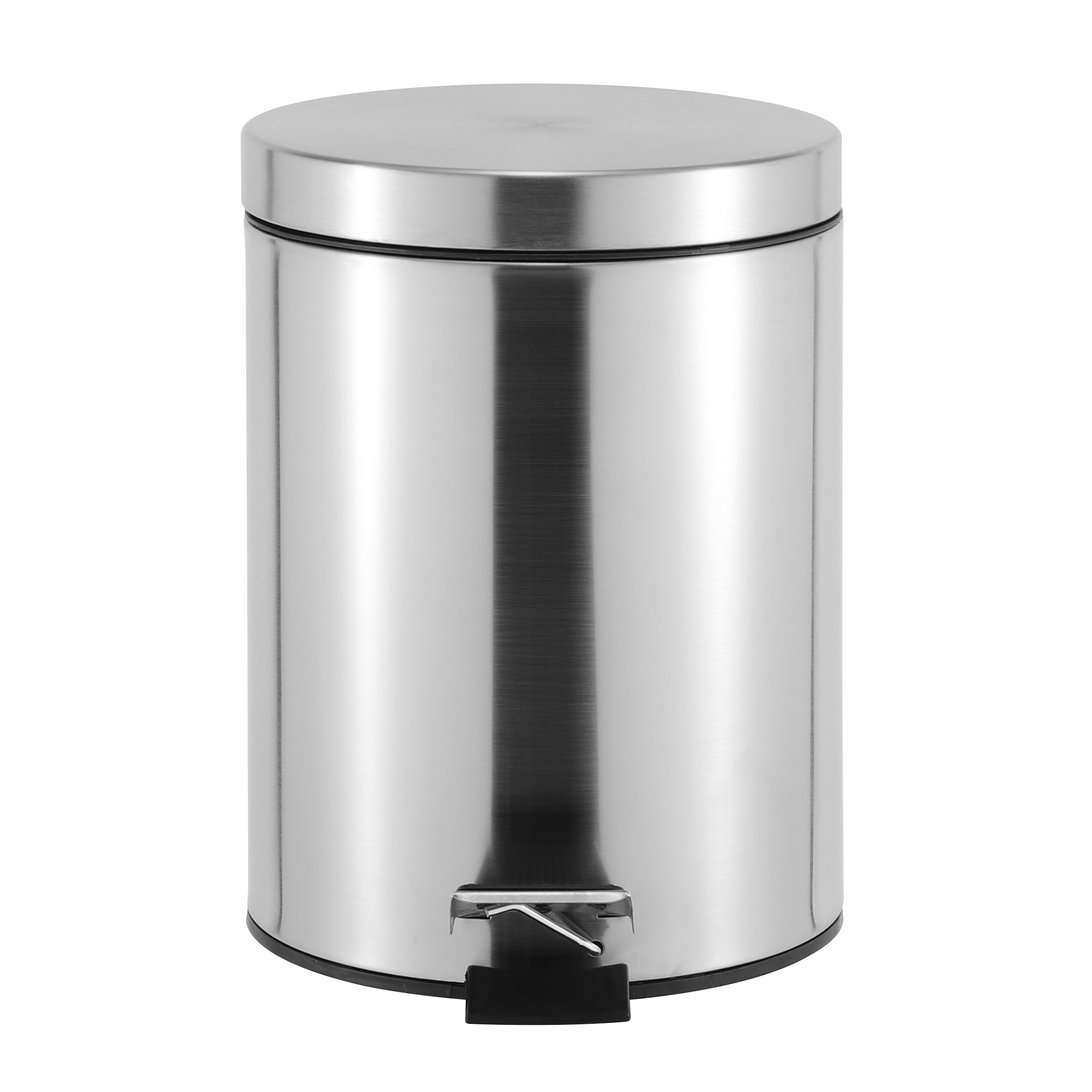 Casa Roma 5L Pedal Bin - Silver - Stainless Steel