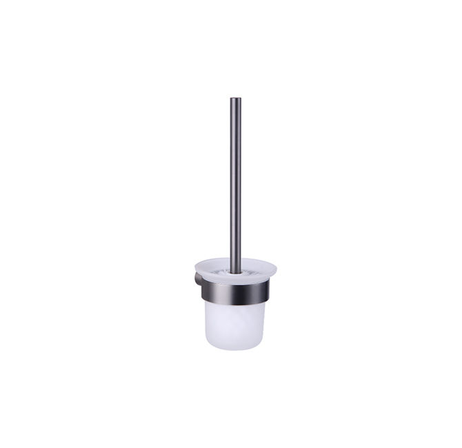 Devario Premio Toilet Brush Round -Gun Metal Grey