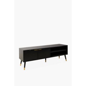 MANDISA PLASMA UNIT Modern Glam TV Stand with Gold Accents 150 39 51 cm
