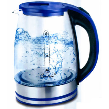 Cordless Electric Glass Kettle 2 Litre - Blue