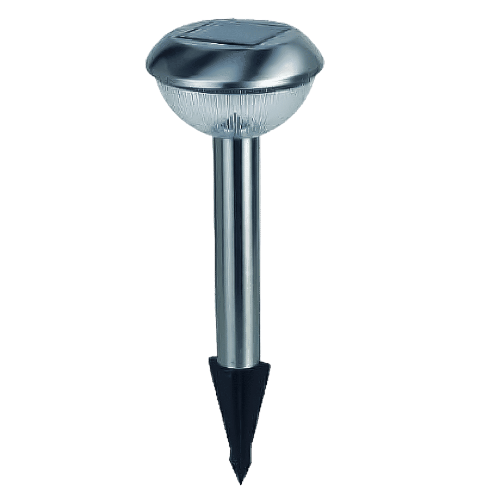 S/Steel LED Solar Garden Light 360Hx115Dia. 1.2V 4x50Ma