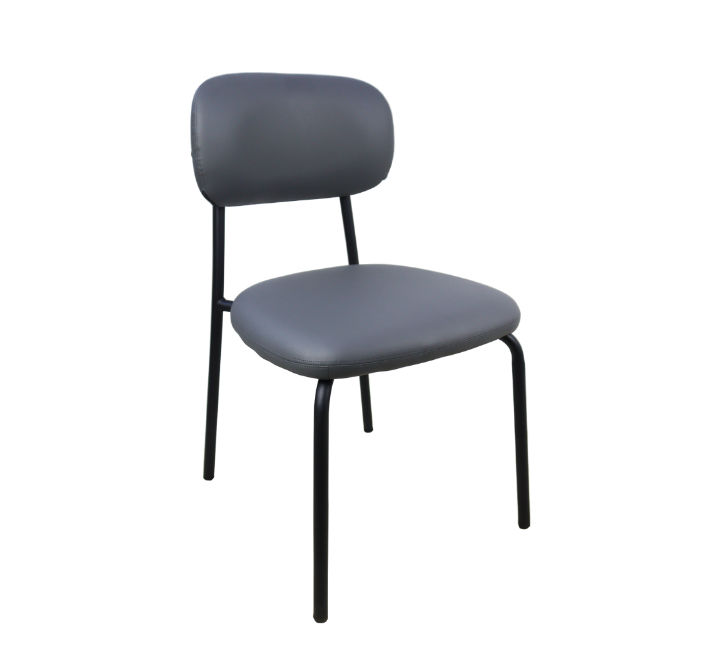 Vividitto - Aloa Chair With Black Frame - Grey