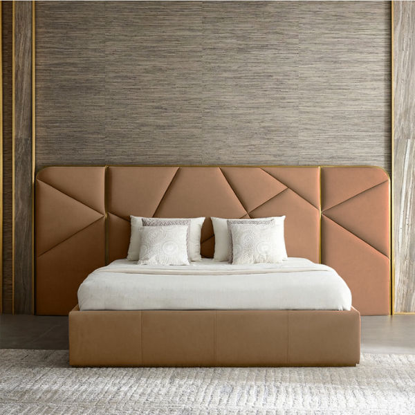 Annabelle Luxurious Sleigh Bed King Tawny