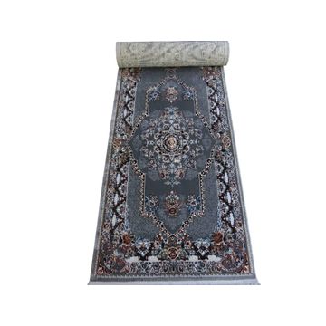 BK Carpets & Rugs – Persian Inspired Passage Runner – Grey , White & Orange- 80cm x 5m