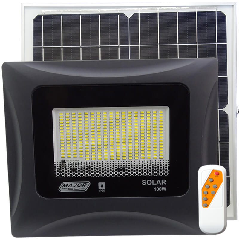 100W Solar Power LED Outdoor Flood Lights (STG11-100N) - Major Tech