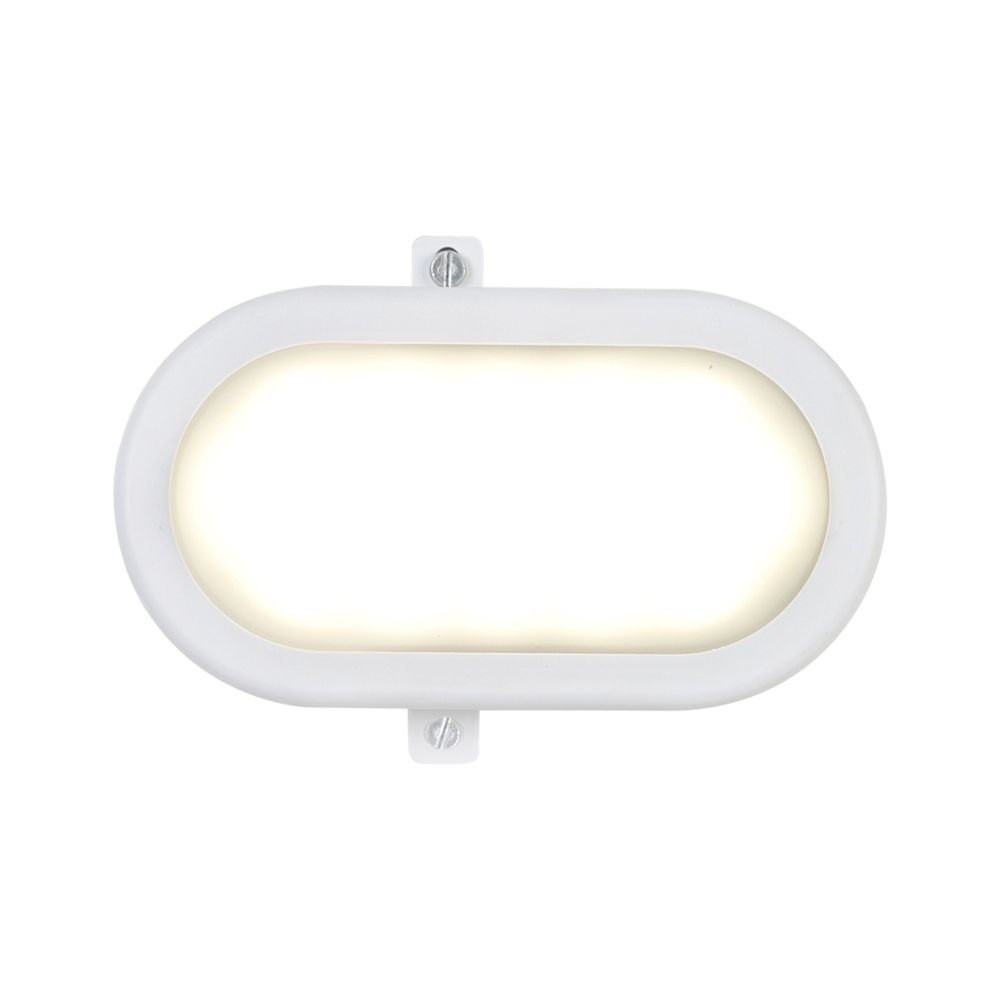 Eurolux - LED - Oval - Bulk Head - 172mm - 1x6w - White - 3 Pack