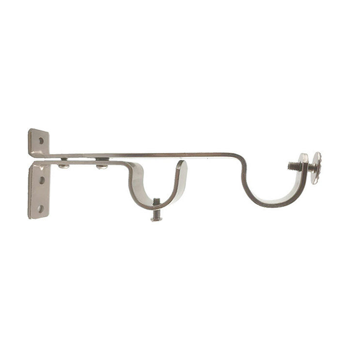 Matoc Designs 25mm/25mm Steel DOUBLE BRACKET Silver (Pack of 3)