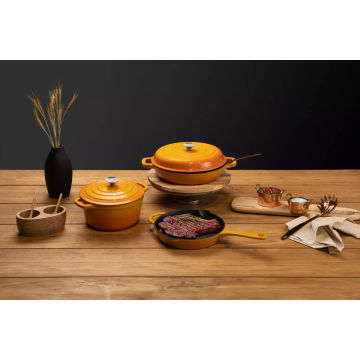 Sunshine 5 Piece Cast Iron Cookware