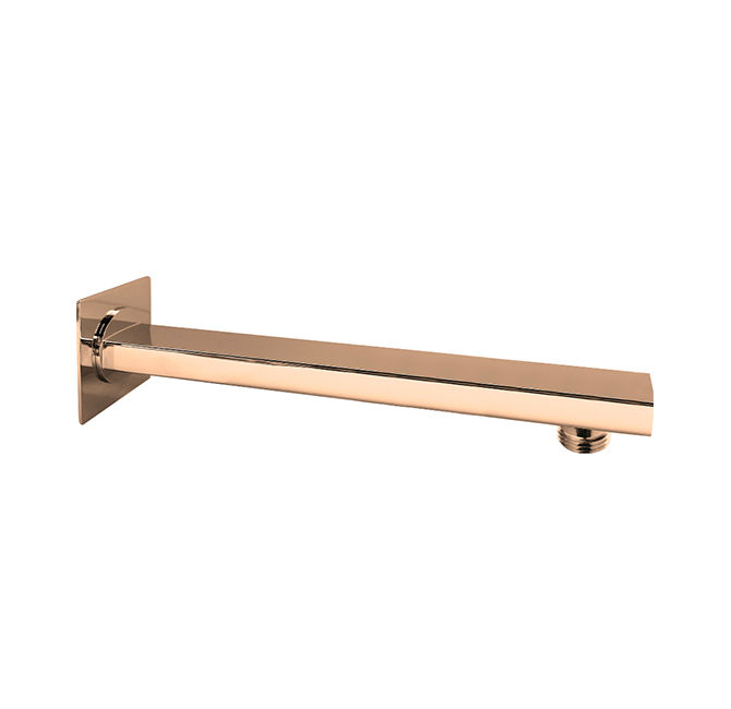 Devario Premio Shower Arm Rectangular 35*15*400mm Stainless Steel -Rose Gold