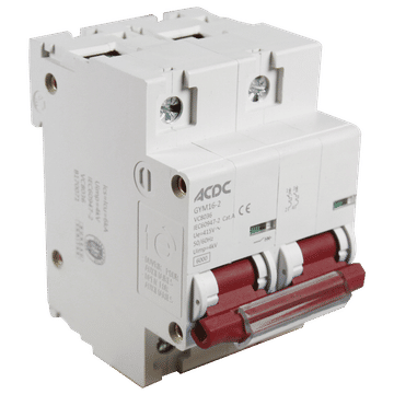 ACDC - Circuit Breaker - 2 Pole - D-Curve - 10kA - 125A