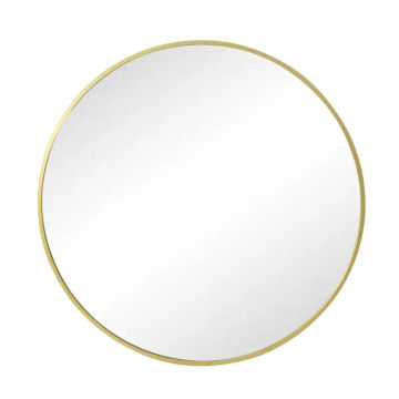 Woodly Mirror, Round, Gold Frame, 600mm