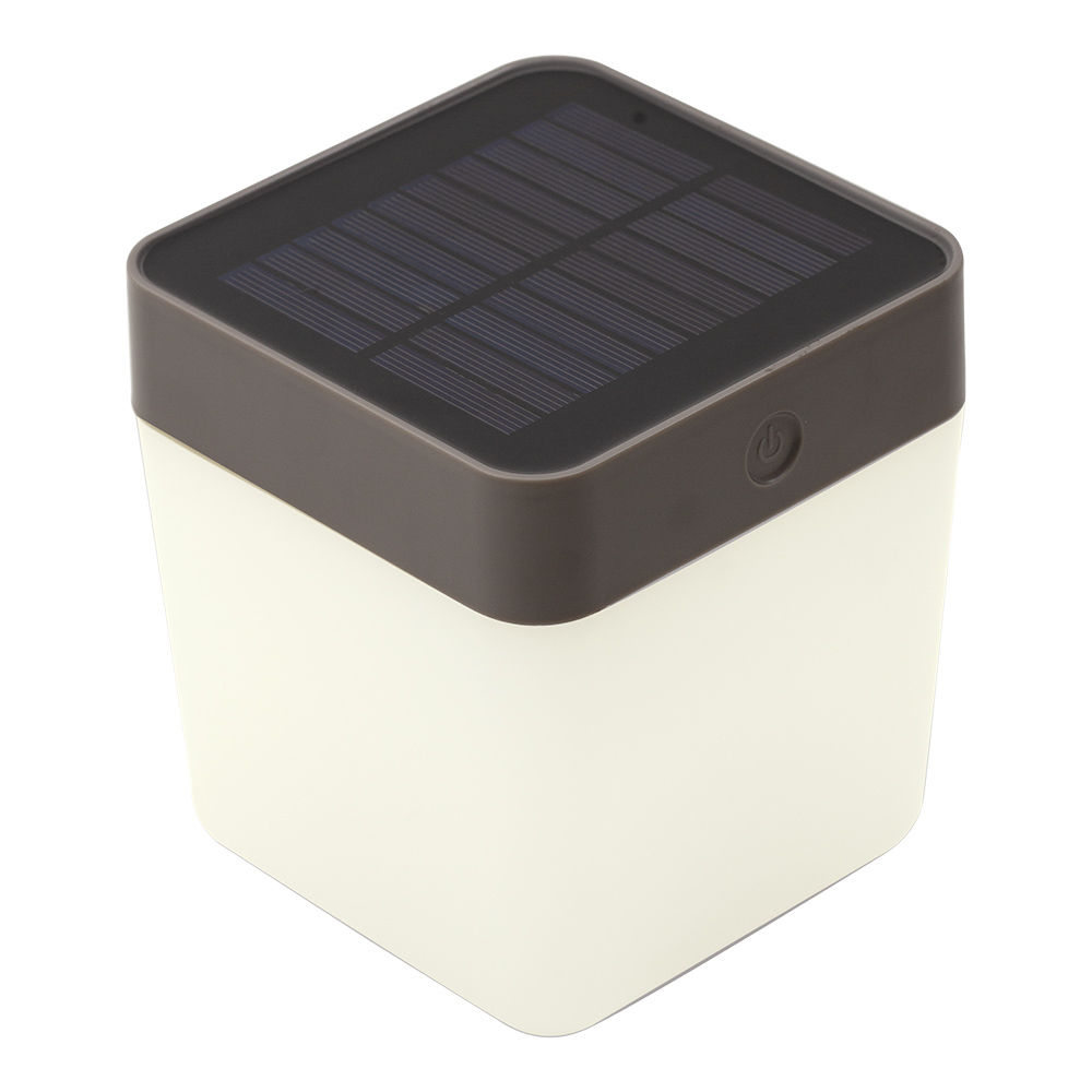Eurolux - Solar - Portable - Table - Cube Light - Silver