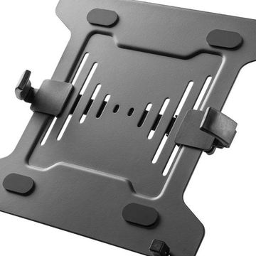 Bracket - Steel Laptop Holder - For Most Desk Mounts With Standard 75X75 100X100 Vesa Plate