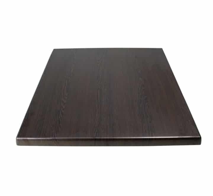 Vividitto - Werzalit Square Cafe Table Top 60cm - Yeni Wenge