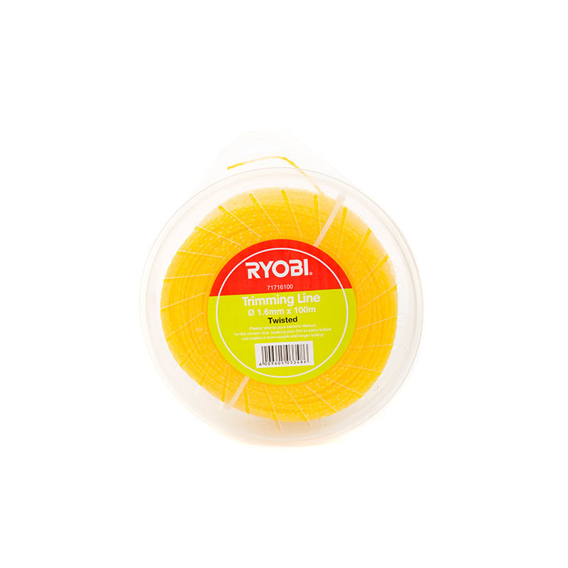 RYOBI Trimming Line - Twisted - 1.6Mm X 100M - Blister (Donut)