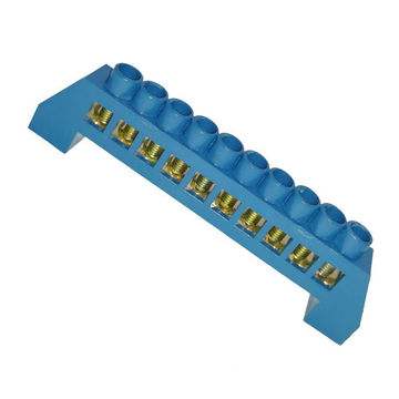 Neutral Bar Terminal Insulated 100 A 10 Pole Blue P/Mount Eb Ks 006 100 A 10 P Bl