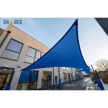 Shade Sail Blue Shadeg Ultrablock 325GSM 400cm ×400cm Square