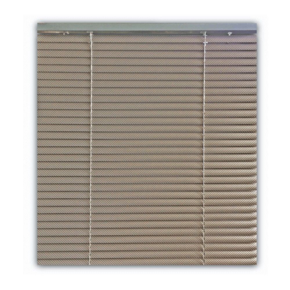 Aluminium Blinds Stripe/ Brown, Silver 1200x1500mm