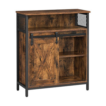 Sliding Door Sideboard - Rustic Kitchen, Entry or Office Cabinet