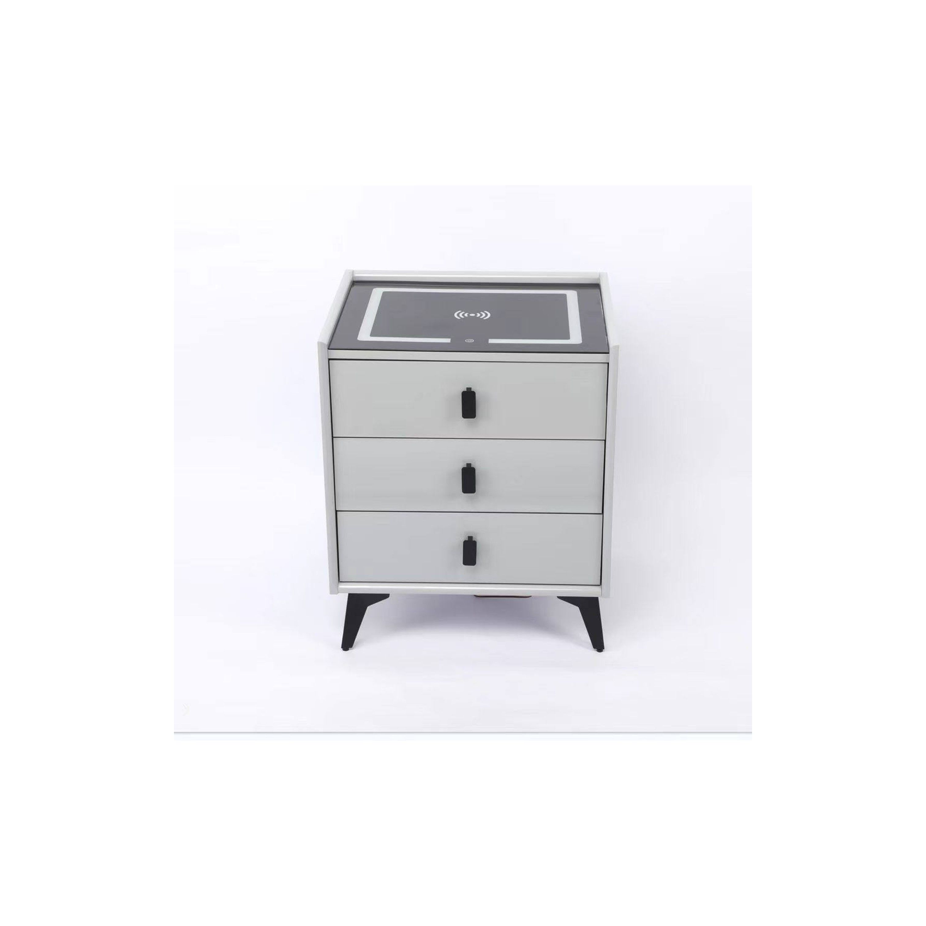 Smart Bedside Table with Charging Station