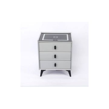 Smart Bedside Table with Charging Station