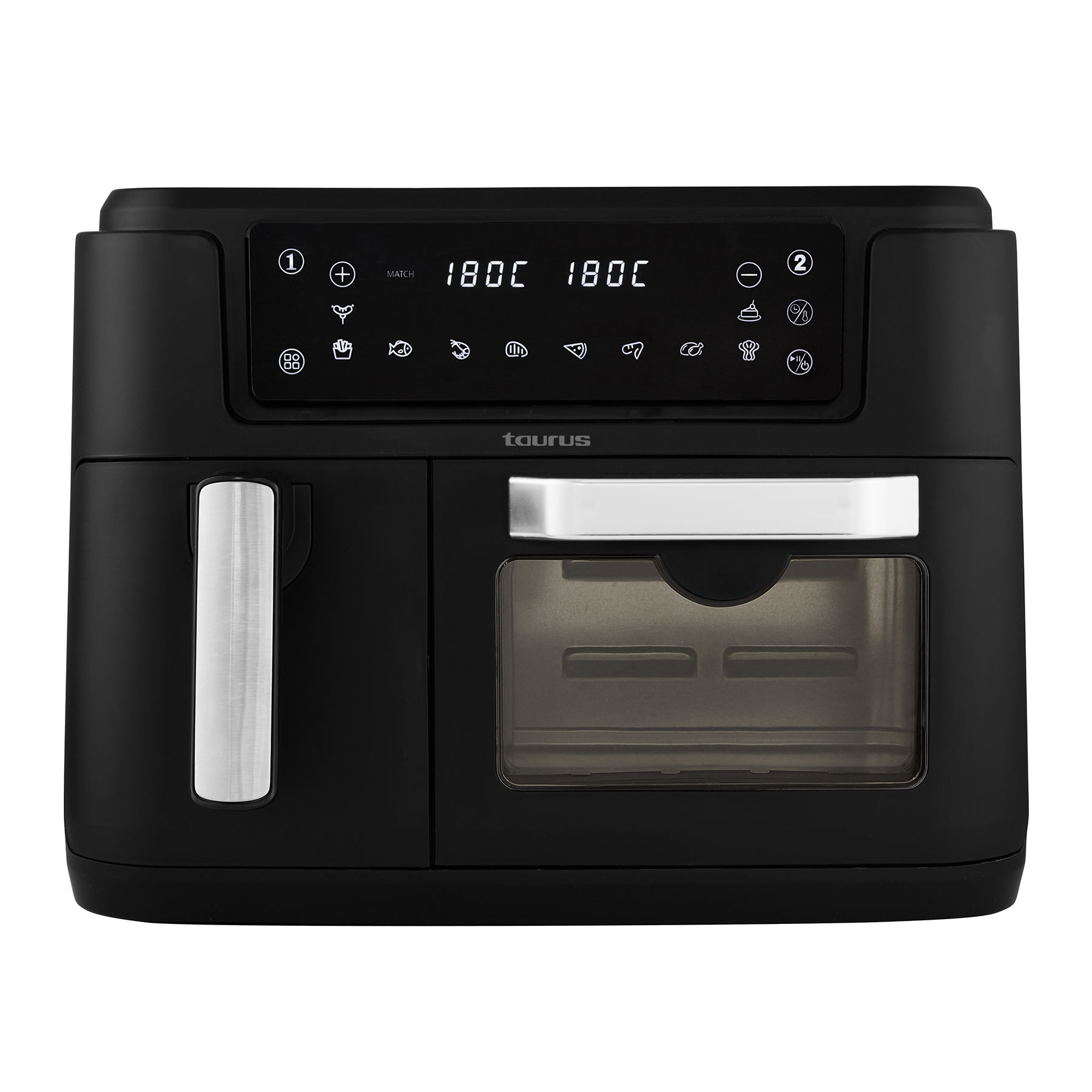 Taurus Air Fryer Dual Zone Digital Non-Stick Black 9.5L 2400W 