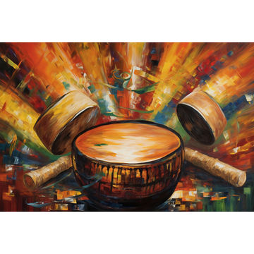 Canvas Wall Art - Beat Tradition By Chromatic Wilderness  - A1667 - [120 x 80 cm]