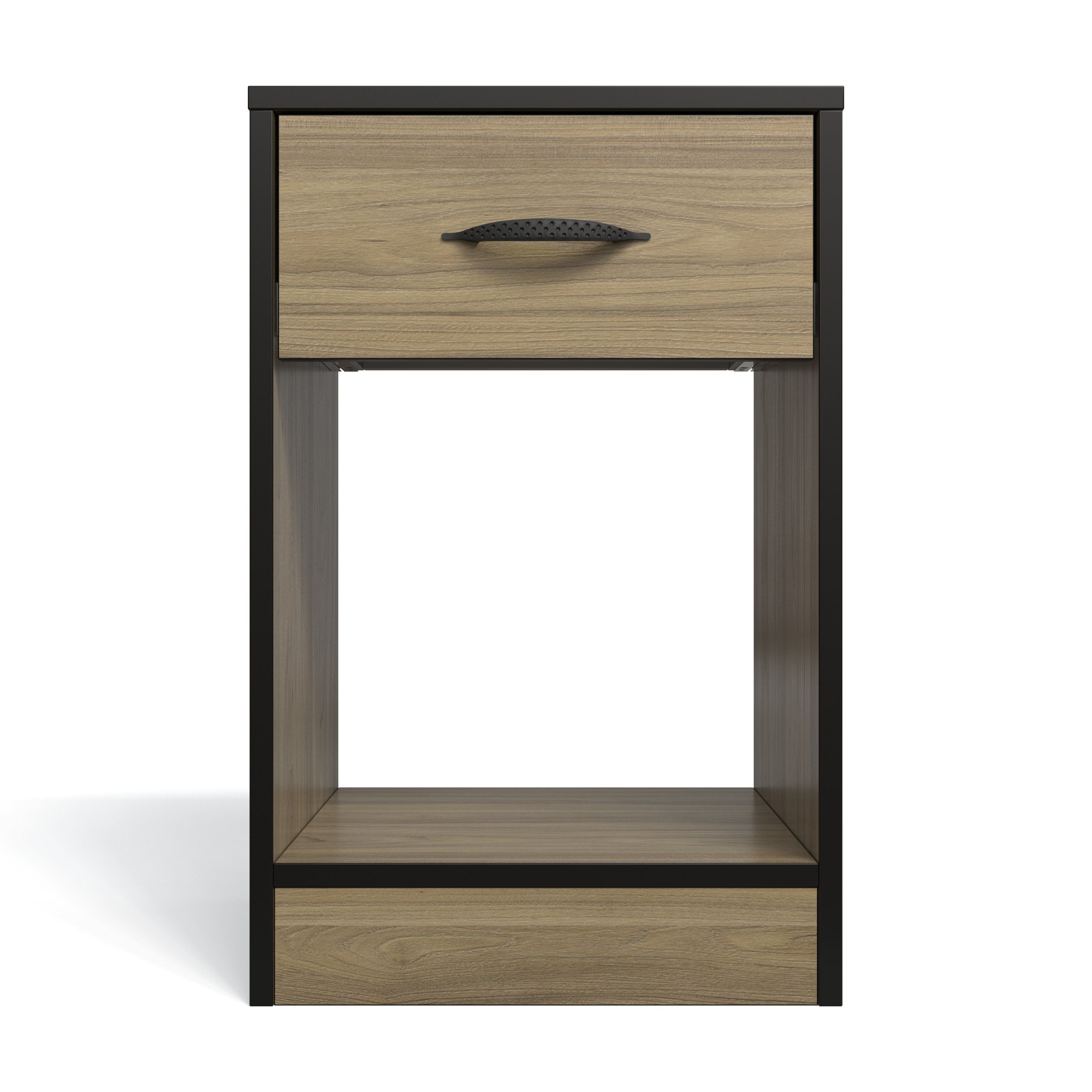 Price Cut - Essential One Drawer Bedside Table - Swiss Elm