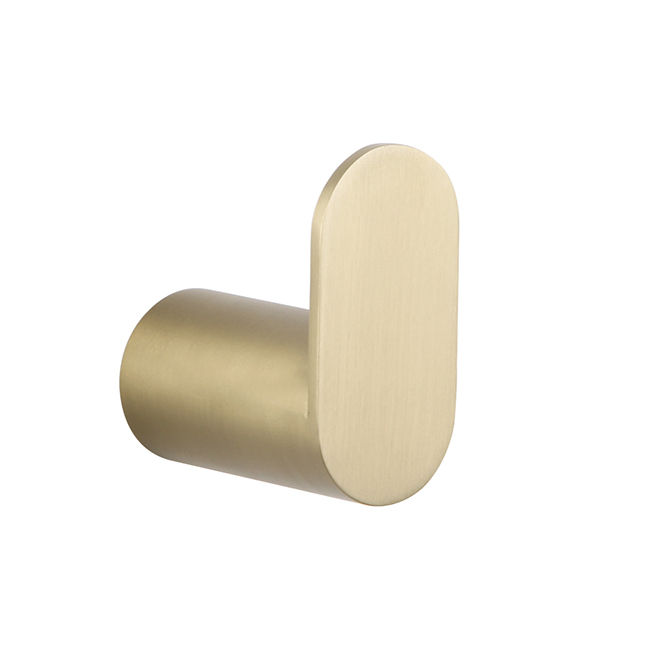 Devario Premio Robe Hook Round -Brushed Gold