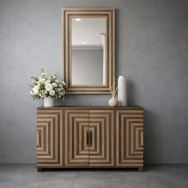 KC Furn-Ashton Wooden Console Set