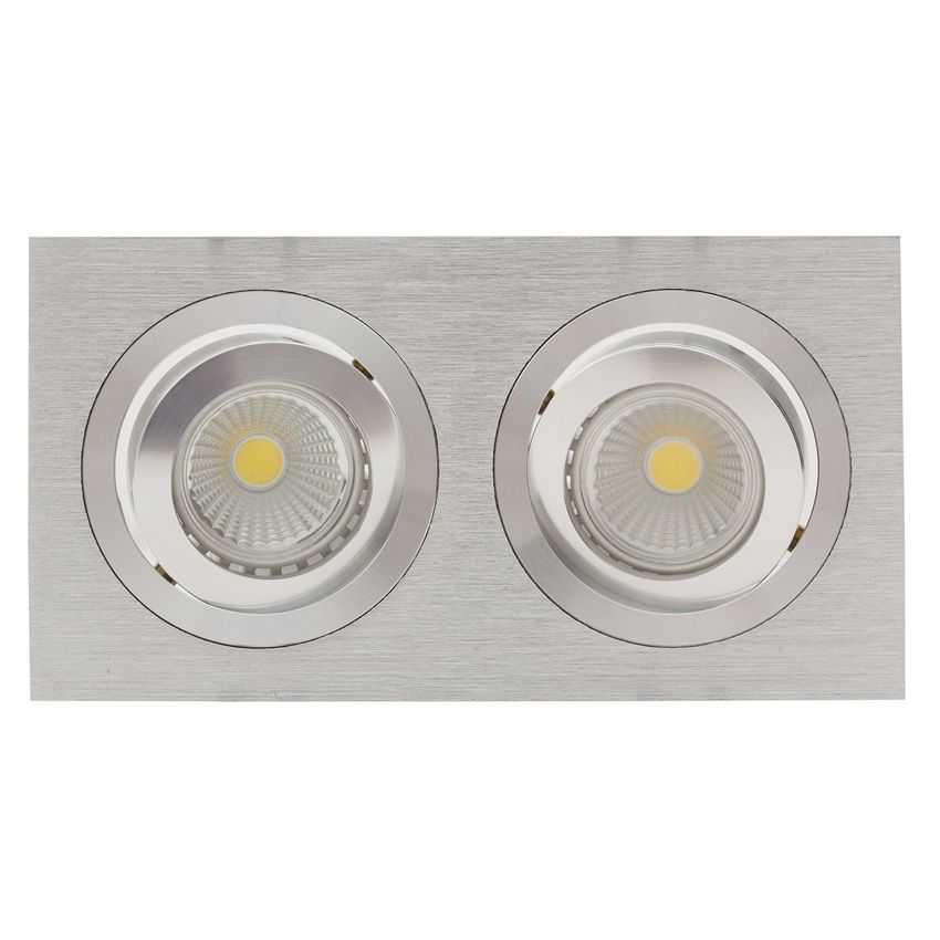 Cnc Tilt Rectangular Down Light 175Mm Dia Alum.