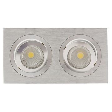 Cnc Tilt Rectangular Down Light 175Mm Dia Alum.