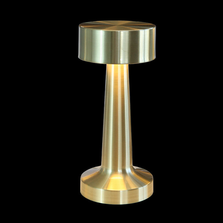 230v 2W LED Golden Turret Rechargeable Table Lamp