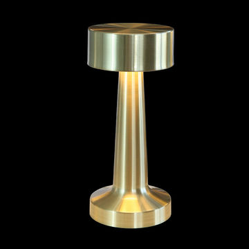 230v 2W LED Golden Turret Rechargeable Table Lamp